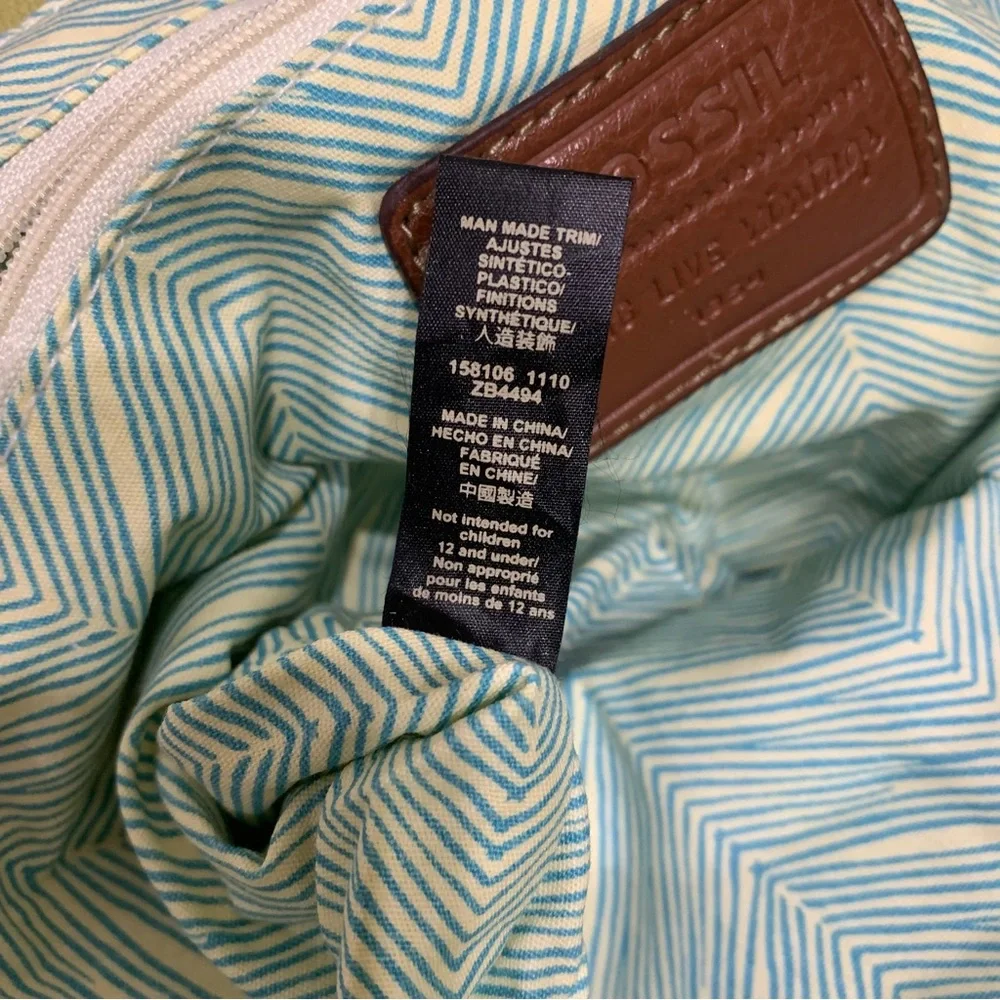 Fossil Women's Floral Canvas Tote Shoulder Bag - Yellow and Green